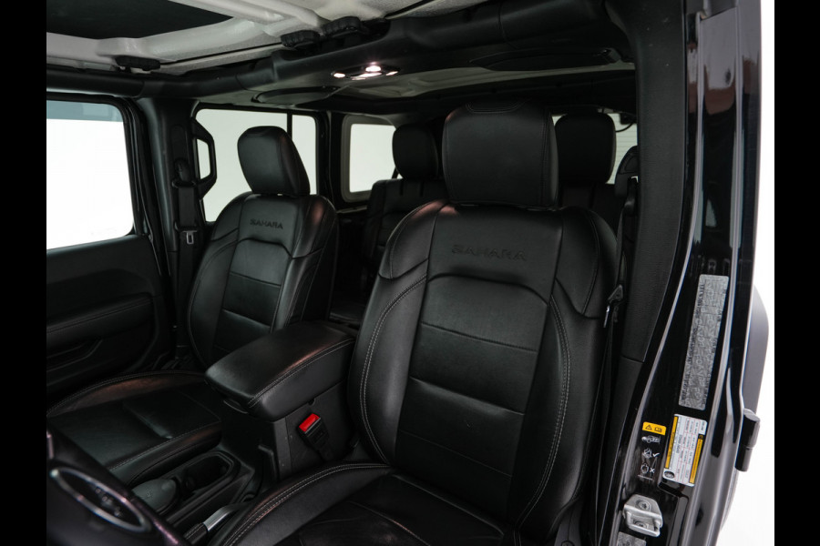 Jeep Wrangler Unlimited 4xe 380 Sahara (Plug-in) (INCL.BTW) *LEATHER | FULL-LED | ADAPTIVE-CRUISE | BLINDSPOT | CAMERA | KEYLESS | HEATED-COMFORTSEATS | DAB+ | PRIVACY-GLASS | ECC | PDC | 20''ALU*