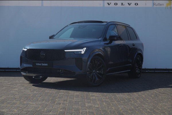 Volvo XC90 T8 455PK Automaat AWD Ultra Black Edition / Stoelmassage - en ventilatie Luchtvering / Trekhaak / Panoramadak / Google services / Elektrisch bedienbare voorstoelen met geheugen / Stoelverwarming voor en achter