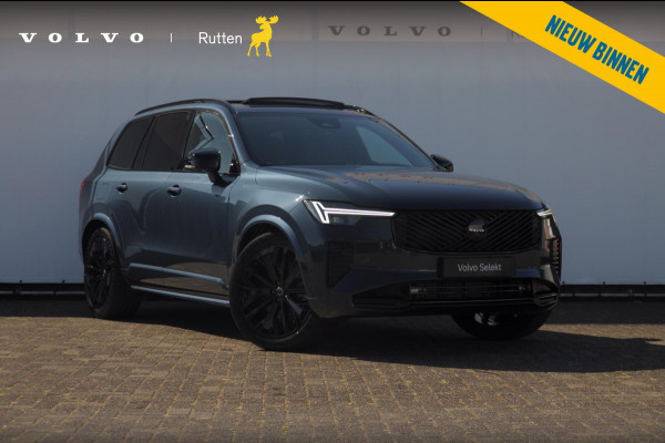 Volvo XC90 T8 455PK Automaat AWD Ultra Black Edition / Stoelmassage - en ventilatie Luchtvering / Trekhaak / Panoramadak / Google services / Elektrisch bedienbare voorstoelen met geheugen / Stoelverwarming voor en achter