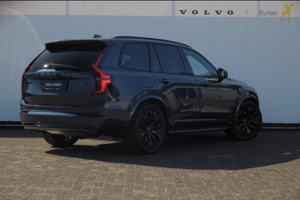 Volvo XC90 T8 455PK Automaat AWD Ultra Black Edition / Stoelmassage - en ventilatie Luchtvering / Trekhaak / Panoramadak / Google services / Elektrisch bedienbare voorstoelen met geheugen / Stoelverwarming voor en achter