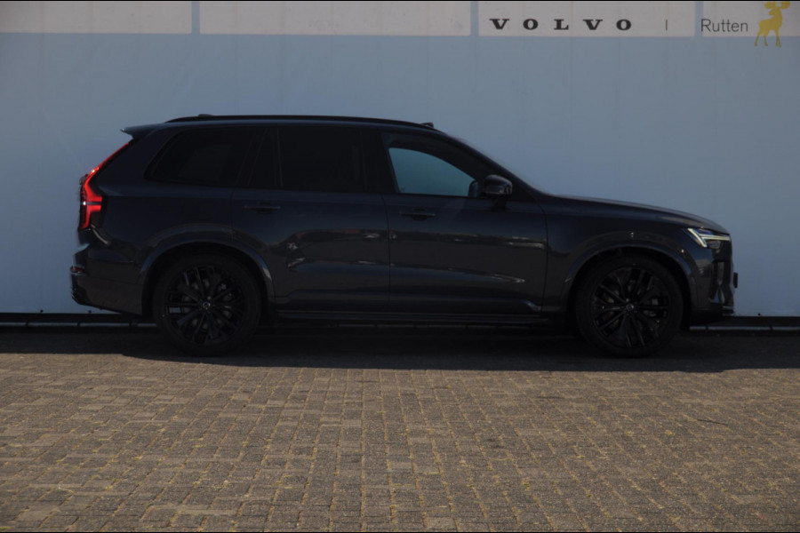 Volvo XC90 T8 455PK Automaat AWD Ultra Black Edition / Stoelmassage - en ventilatie Luchtvering / Trekhaak / Panoramadak / Google services / Elektrisch bedienbare voorstoelen met geheugen / Stoelverwarming voor en achter