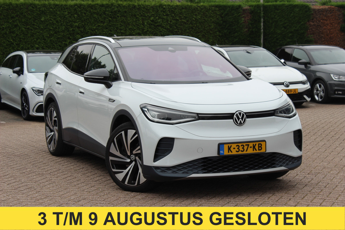Volkswagen ID.4 Max 77 kWh / SoH 91,1% / Full option! / Trekhaak / Panoramadak / Camera / Head-up / Keyless / 21'' / ACC / Dodehoek / Elektr. stoelen / Massage / Navigatie / Stuurverwarming