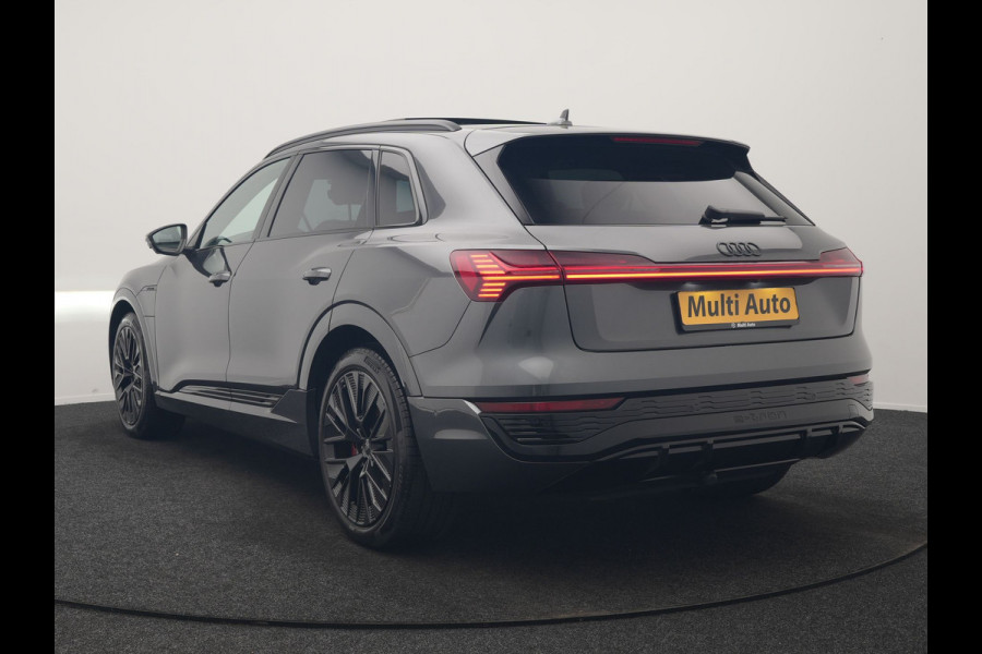 Audi Q8 e-tron 55 Quattro S Line 114 kWh 408pk Dealer O.H. | Trekhaak Afn. | Panodak | Luchtvering | Head Up | Adaptive Cruise | Bang & Olufsen | 360 Camera | Matrix LED | Alcantara Sportstoelen Verwarmd | Sfeerverlichting | Keyless | Blis | 21"L.M |