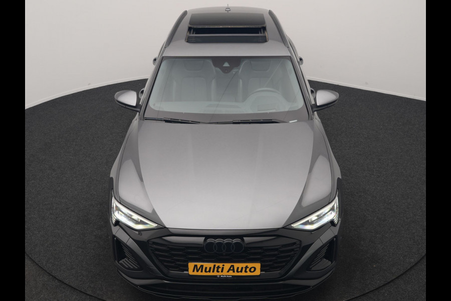 Audi Q8 e-tron 55 Quattro S Line 114 kWh 408pk Dealer O.H. | Trekhaak Afn. | Panodak | Luchtvering | Head Up | Adaptive Cruise | Bang & Olufsen | 360 Camera | Matrix LED | Alcantara Sportstoelen Verwarmd | Sfeerverlichting | Keyless | Blis | 21"L.M |