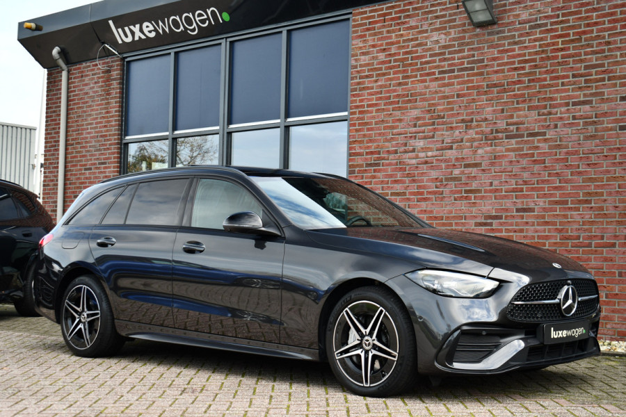 Mercedes-Benz C-Klasse Estate 300 e AMG Line Pano Trekhaak Night Stuurverw