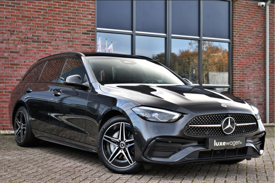 Mercedes-Benz C-Klasse Estate 300 e AMG Line Pano Trekhaak Night Stuurverw