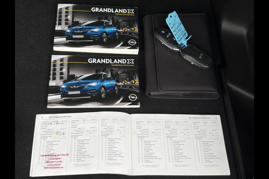 Opel Grandland X 1.2 Turbo Ultimate D-riem vv in 12-2024,1e Eigenaar,360°Camera,Trekhaak,131pk,6 Bak,Navi,Halfleder,Dodehoek,Rijstrooksensor,Keyless,Stoelverw,N.A.P,Apk tot 02-2027