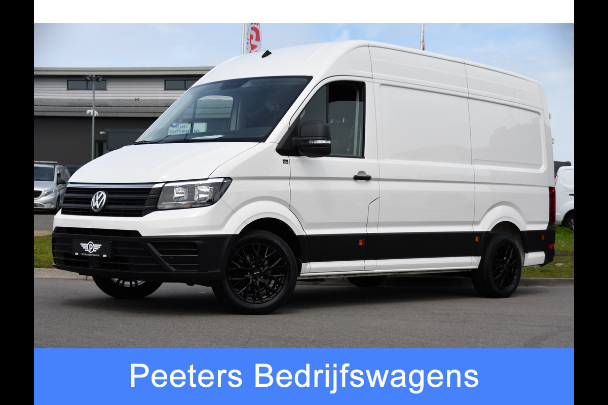 Volkswagen Crafter 35 2.0 TDI L3H3 PB Edition Camera, Cruise, Carplay, Carplay, Sensoren, geveerde stoel, Trekhaak, 140pk, Automaat, Multimedia, Uniek!