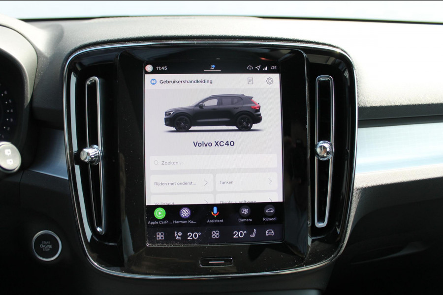 Volvo XC40 2.0 177PK Automaat Plus Black Edition 20" lichtmetalen velgen / Google infotainment / Stoelverwarming en Stuurwielverwarming / Draadloos opladen / Cruise control / Getinte ramen vanaf de B-stijl