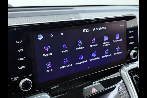 Kia Sorento 1.6T-GDI 230PK Hybrid Aut. 7-Persoons Adap.Cruise Leder Panoramadak Bose®-Audio Stuur+Stoel+Achterbank Verwarming Elek.Stoelen A Elek.Achterklep Keyless Ecc Navi Camera Pdc Privacy Glas Lmv 19" Led DAB Isofix 1e Eigenaar 1.650KG Trekgewicht Origineel Nederlandse Auto