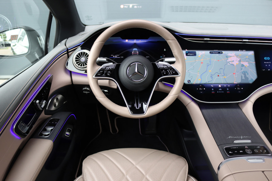 Mercedes-Benz EQS 350 Exclusive Line 118 kWh | Manufaktur | Hyperscreen | Luchtvering | Achterasbesturing | Comfortpakket Plus Achter | Burmester | Soft-Close | Massage | HUD | MBUX Tablet |
