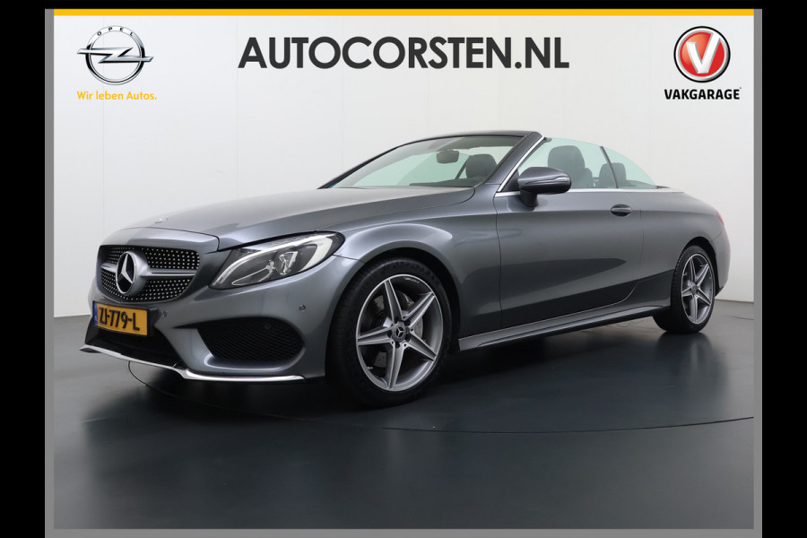 Mercedes-Benz C-Klasse Cabrio 200 184PK Automaat AMG Premium Plus Air Scarf Stoelverwarming Navi Ecc Cruise Control Pdc Lmv Led Isofix Bluetooth Elek.Stoelen