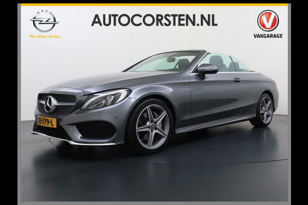 Mercedes-Benz C-Klasse Cabrio 200 184PK Automaat AMG Premium Plus Air Scarf Stoelverwarming Navi Ecc Cruise Control Pdc Lmv Led Isofix Bluetooth Elek.Stoelen