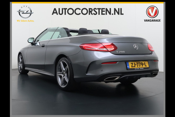 Mercedes-Benz C-Klasse Cabrio 200 184PK Automaat AMG Premium Plus Air Scarf Stoelverwarming Navi Ecc Cruise Control Pdc Lmv Led Isofix Bluetooth Elek.Stoelen
