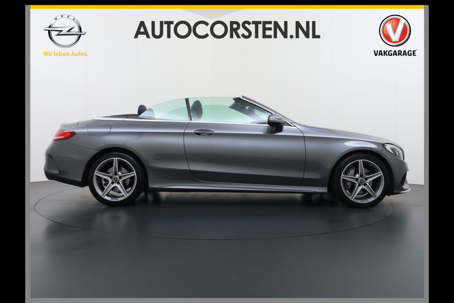 Mercedes-Benz C-Klasse Cabrio 200 184PK Automaat AMG Premium Plus Air Scarf Stoelverwarming Navi Ecc Cruise Control Pdc Lmv Led Isofix Bluetooth Elek.Stoelen