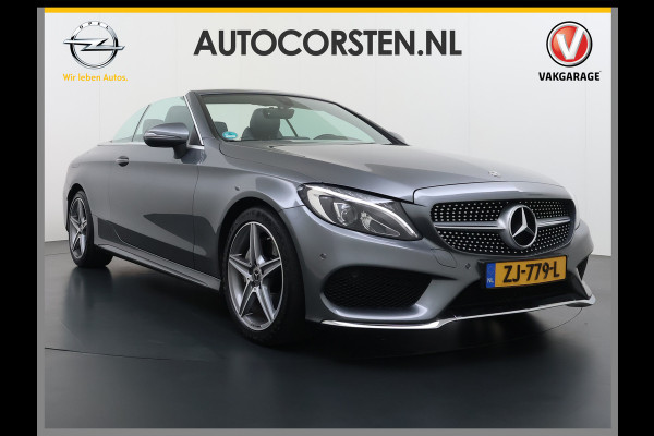 Mercedes-Benz C-Klasse Cabrio 200 184PK Automaat AMG Premium Plus Air Scarf Stoelverwarming Navi Ecc Cruise Control Pdc Lmv Led Isofix Bluetooth Elek.Stoelen