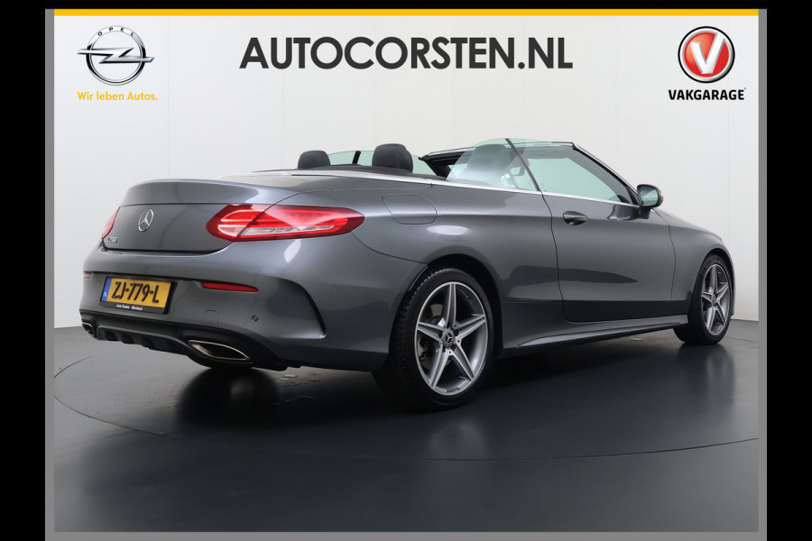 Mercedes-Benz C-Klasse Cabrio 200 184PK Automaat AMG Premium Plus Air Scarf Stoelverwarming Navi Ecc Cruise Control Pdc Lmv Led Isofix Bluetooth Elek.Stoelen