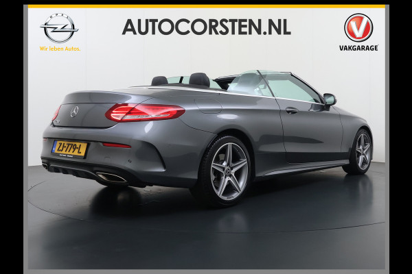 Mercedes-Benz C-Klasse Cabrio 200 184PK Automaat AMG Premium Plus Air Scarf Stoelverwarming Navi Ecc Cruise Control Pdc Lmv Led Isofix Bluetooth Elek.Stoelen