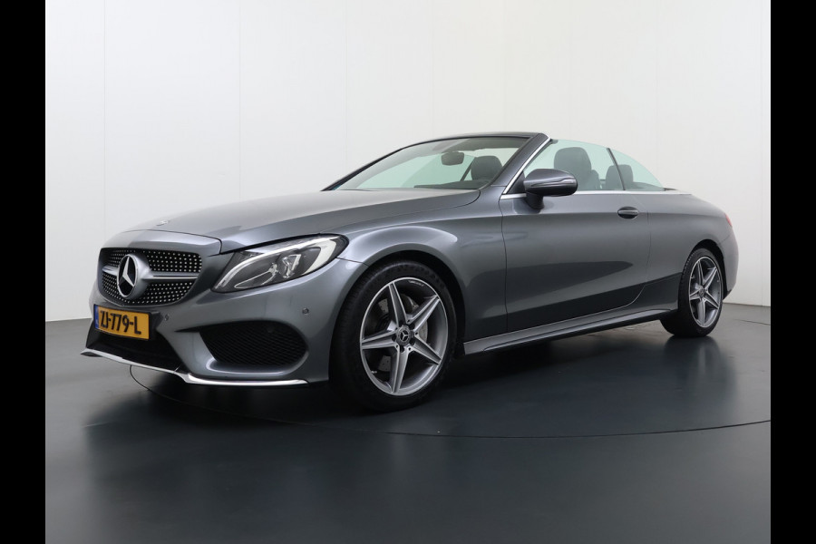 Mercedes-Benz C-Klasse Cabrio 200 184PK Automaat AMG Premium Plus Air Scarf Stoelverwarming Navi Ecc Cruise Control Pdc Lmv Led Isofix Bluetooth Elek.Stoelen
