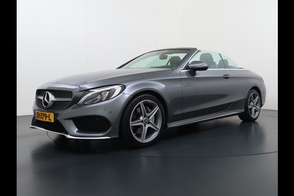 Mercedes-Benz C-Klasse Cabrio 200 184PK Automaat AMG Premium Plus Air Scarf Stoelverwarming Navi Ecc Cruise Control Pdc Lmv Led Isofix Bluetooth Elek.Stoelen