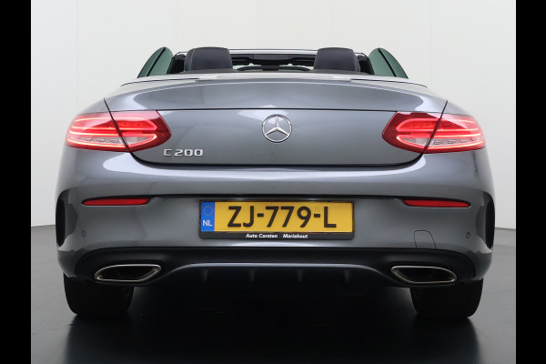Mercedes-Benz C-Klasse Cabrio 200 184PK Automaat AMG Premium Plus Air Scarf Stoelverwarming Navi Ecc Cruise Control Pdc Lmv Led Isofix Bluetooth Elek.Stoelen