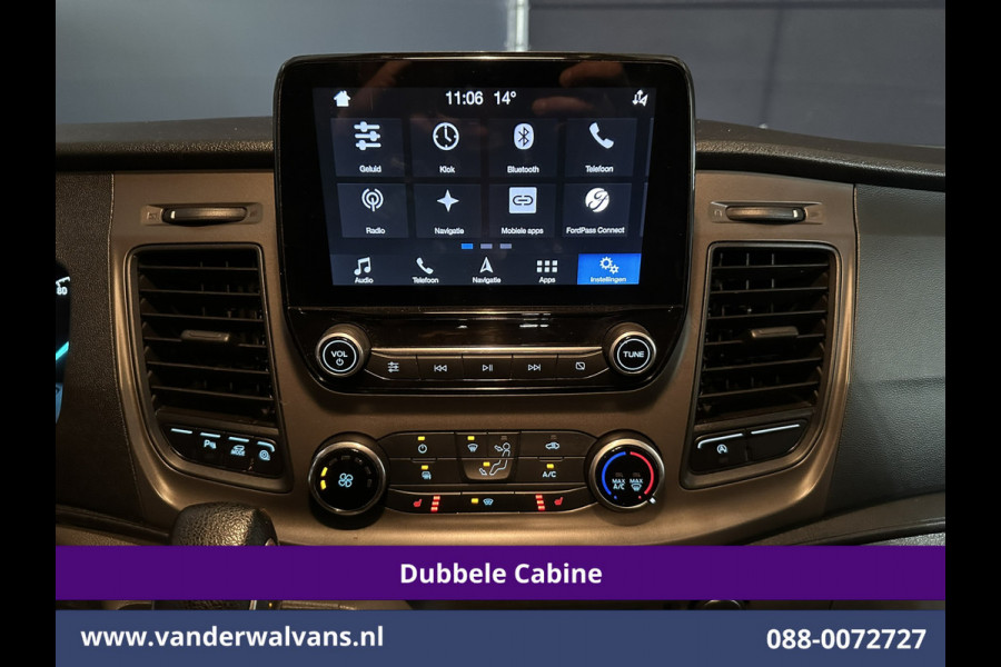 Ford Transit Custom 2.0 TDCI 131pk Automaat L2H1 Dubbele Cabine Euro6 Airco | 6-Zits | Camera | Navigatie | Apple Carplay Android Auto, Xenon, Cruisecontrol, Stoelverwarming, Verwarmde voorruit, Parkeersensoren, Achterklep