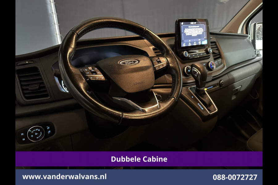Ford Transit Custom 2.0 TDCI 131pk Automaat L2H1 Dubbele Cabine Euro6 Airco | 6-Zits | Camera | Navigatie | Apple Carplay Android Auto, Xenon, Cruisecontrol, Stoelverwarming, Verwarmde voorruit, Parkeersensoren, Achterklep