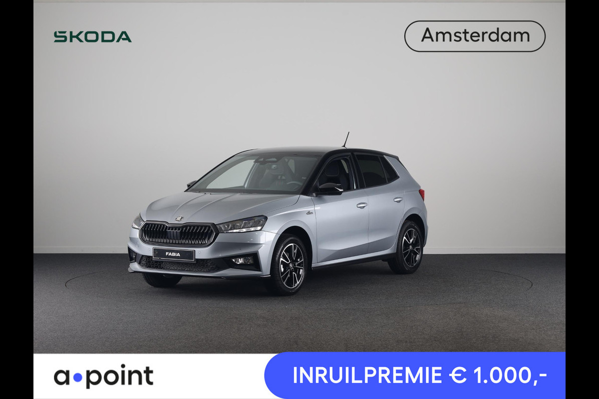 Škoda Fabia 1.0 TSI Monte Carlo | Smokey Diamond Metallic | Hill start Assist | Verwarmbare Voorstoelen | Draadloze Carplay
