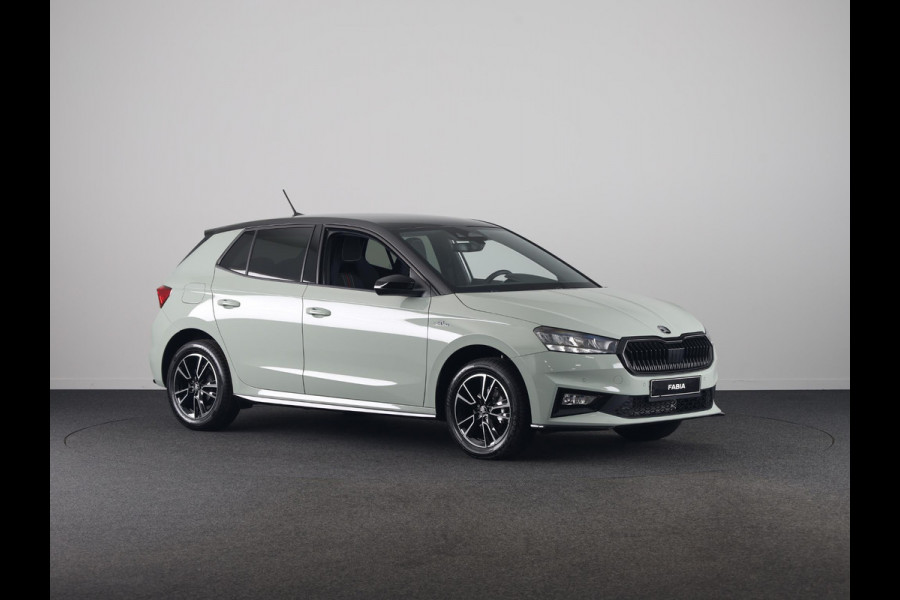 Škoda Fabia 1.0 TSI Monte Carlo | Timiano Green Black Magic | Travel Assist Pakket | Verwarmbare Voorstoelen | Hill Start Assist
