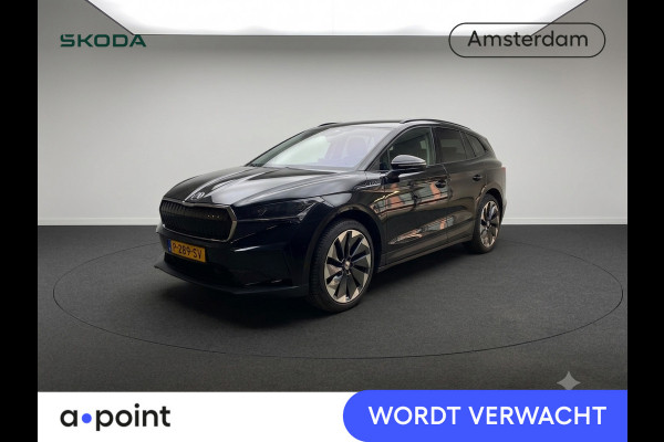 Škoda ENYAQ iV 60 180 pk | Navigatie | Parkeersensoren | Achteruitrijcamera | Lederen bekleding | Autom. airco (3 zones) | Stoelverwarming | Matrix LED koplampen |