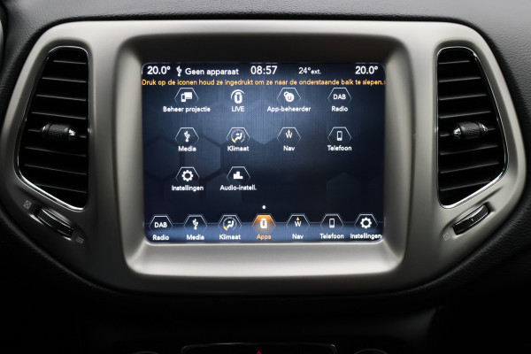 Jeep Compass 1.4 MultiAir Longitude Leder/Stof, Apple Carplay, Camera, Cruise, Climate, DAB, PDC, 17''
