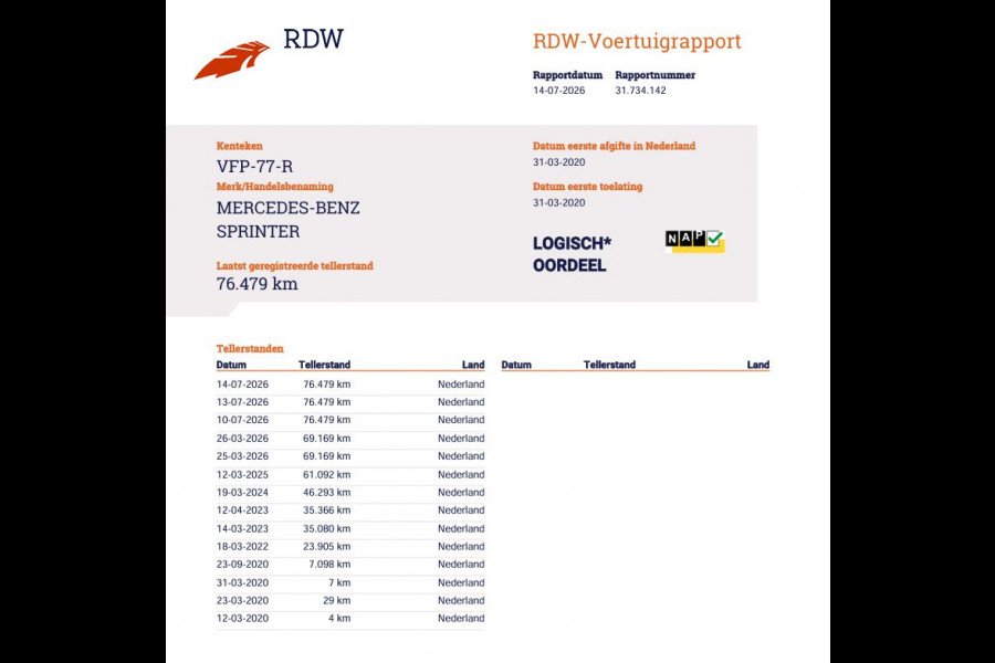 Mercedes-Benz Sprinter 314 CDI Automaat Euro 6 - Bakwagen Laadklep - NL Auto - Mbux