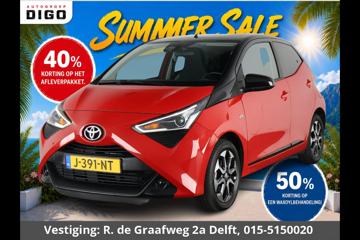 Toyota Aygo 1.0 VVT-i X-Cite Bi-Tone Automaat | Apple Carplay & AndroidAUTO | Lichtmetalen velgen | Camera | Privacy Glass |