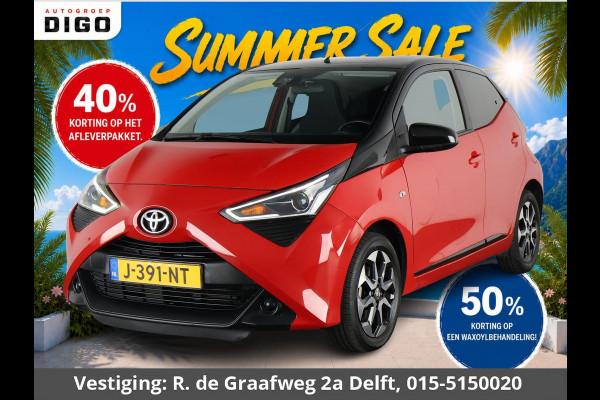 Toyota Aygo 1.0 VVT-i X-Cite Bi-Tone Automaat | Apple Carplay & AndroidAUTO | Lichtmetalen velgen | Camera | Privacy Glass |