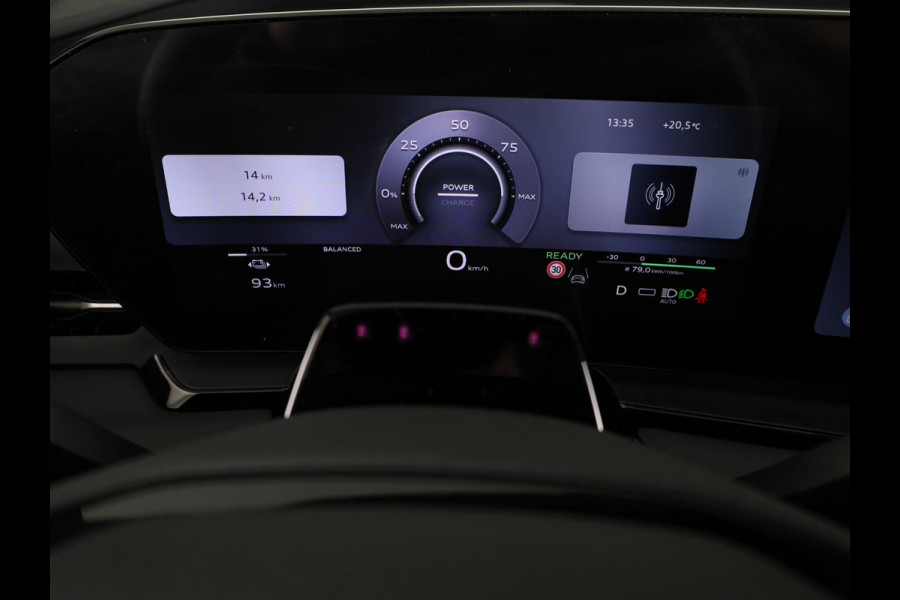 Audi Q6 e-tron Advanced edition 83Kwh 252 pk | Tech pro | Glazen panoramadak | Warmtewerend glas donker tint | Sportstoel zwart leder-kunstl |