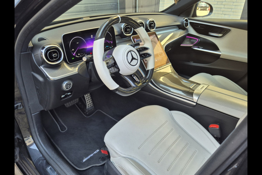 Mercedes-Benz C-Klasse 180 AMG Line | Burmester | Wit leder | Pano