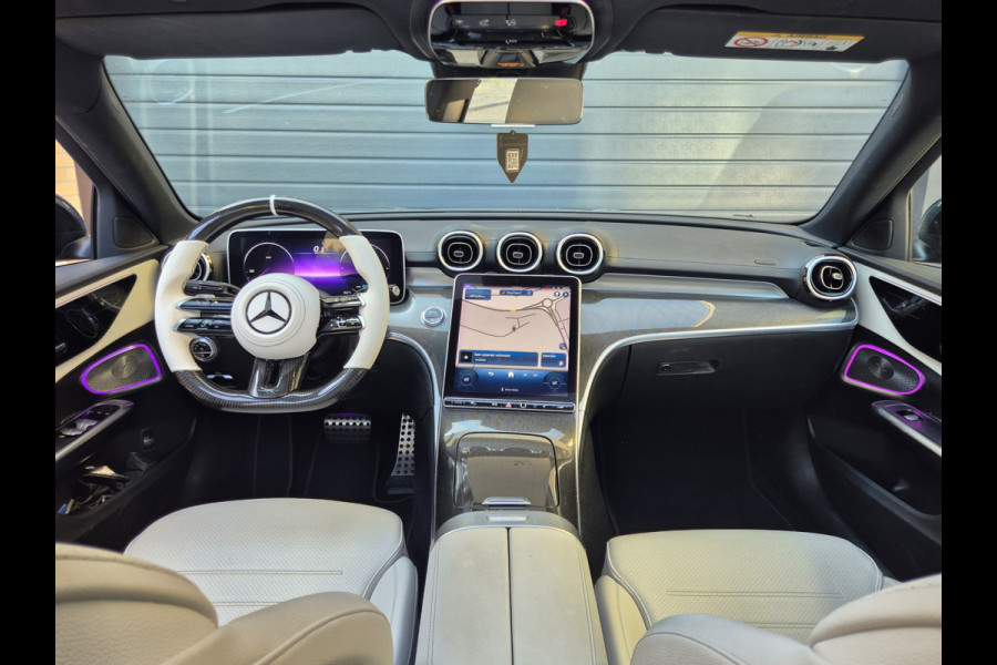 Mercedes-Benz C-Klasse 180 AMG Line | Burmester | Wit leder | Pano