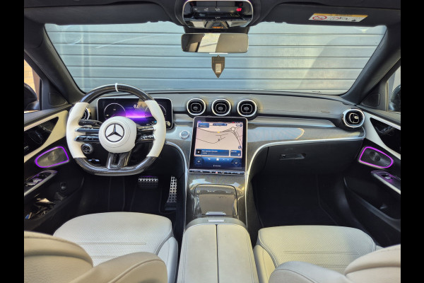 Mercedes-Benz C-Klasse 180 AMG Line | Burmester | Wit leder | Pano