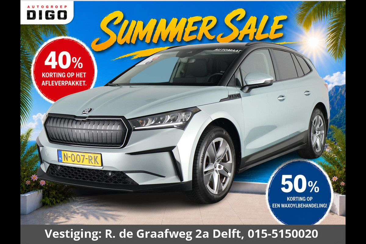 Škoda ENYAQ iV 60 Two-Tone 400 km actieradius! | Navigatie | Parkeersensoren | Privacy Glass |