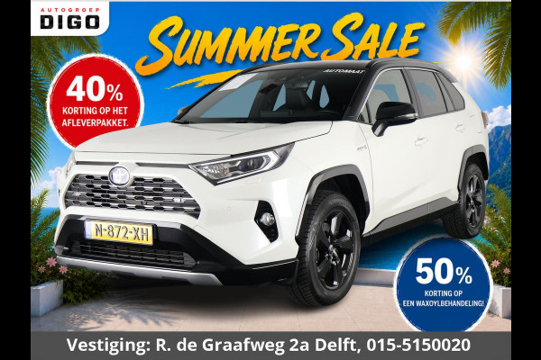 Toyota RAV4 2.5 Hybrid AWD Bi-Tone | 1650 KG trekgewicht | Trekhaak | Parkeersensoren | Apple Carplay & AndroidAUTO | Adapt.Cruise Control |
