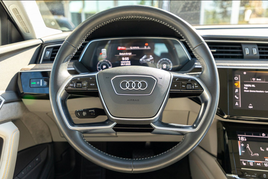 Audi e-tron E-tron 55 quattro advanced Pro Line Plus 95 kWh Soh 95% I Siambiege I Luchtvering I Stoelkoeling & verwarming I B&O