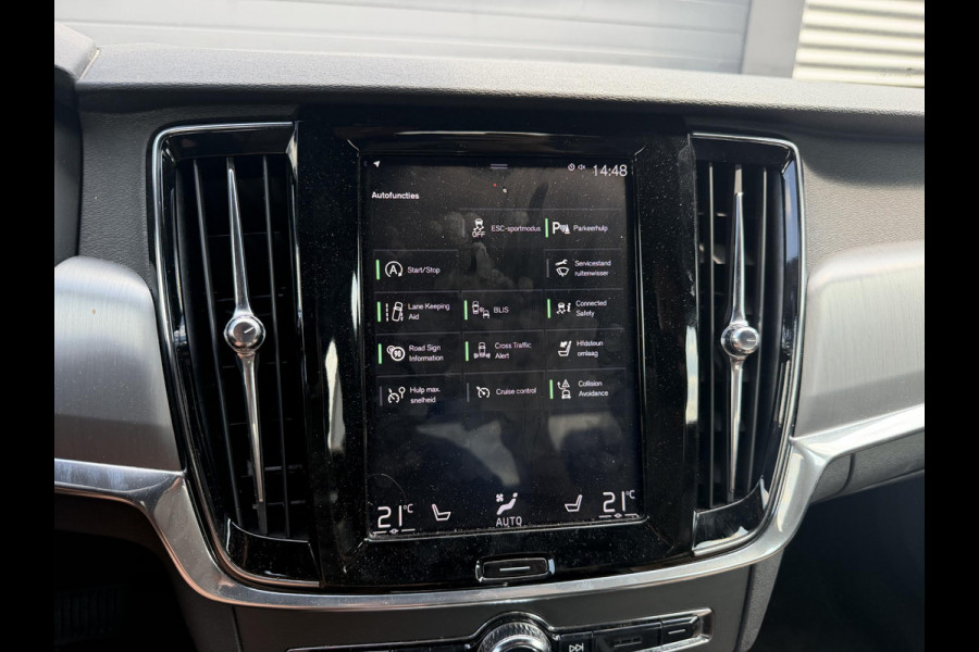 Volvo S90 2.0 D4 Momentum+ | Navigatie | Lederen Bekleding | Trekhaak | Elektrische Achterklep | Stoelverwarming |