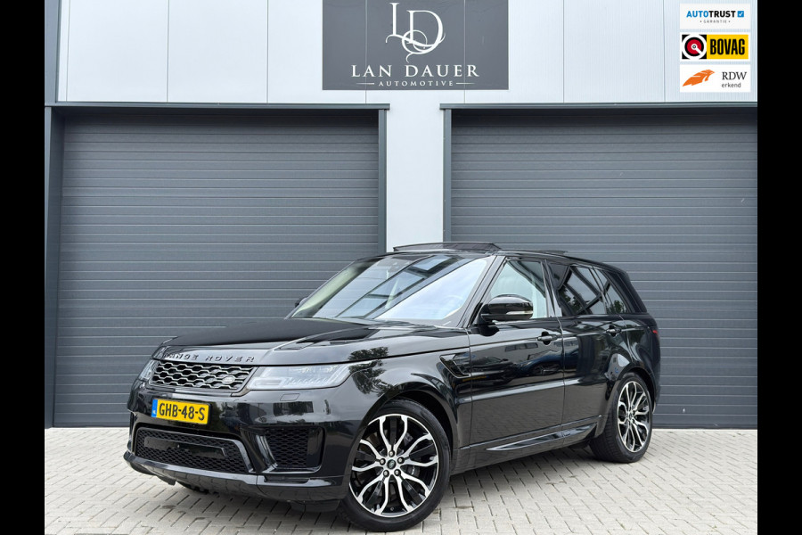 Land Rover Range Rover Sport P400e Autobiography BTW / Dynamic / Luchtvering / 360 Camera / Schuifdak / Black