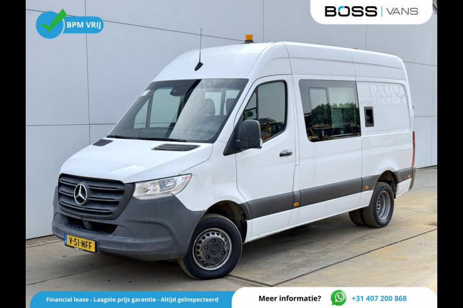 Mercedes-Benz Sprinter 514 2.2 CDI L2H2 Dubbele Cabine DoKa Mixto Dubbellucht Brandstoftank Climate Control Cruise Control Carplay Trekhaak Camera