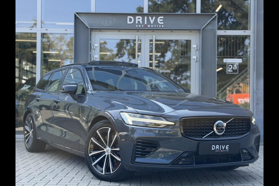 Volvo V60 2.0 T6 Plug-in hybrid 350Pk AWD Plus Dark Long Range|Pano|H/K|360Cam|Pilot|Trekhaak