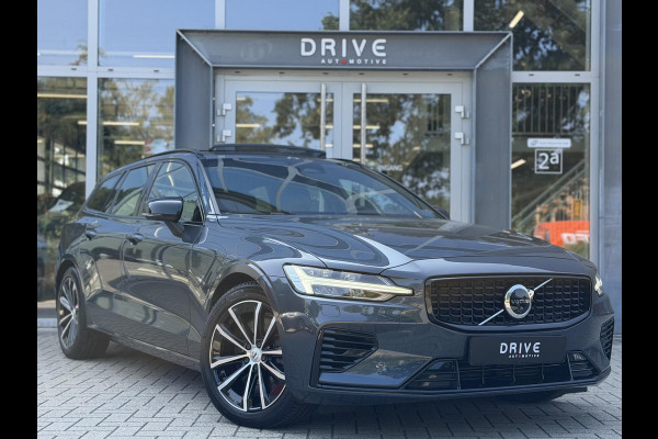 Volvo V60 2.0 T6 Plug-in hybrid 350Pk AWD Plus Dark Long Range|Pano|H/K|360Cam|Pilot|Trekhaak
