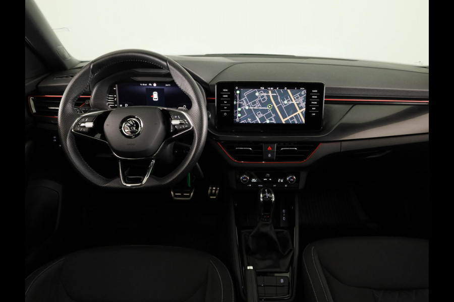 Škoda Kamiq 1.0 TSI Sport Business 110pk | Panoramadak | Navigatie | Parkeercamera | Cirtual Cockpit | Led koplampen | 18 inch Lichtmetalen velgen