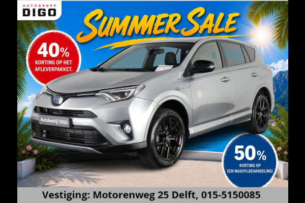 Toyota RAV4 2.5 STYLE HYBRIDE 4-WD SILVERLINE GARANTIE 4-2028* 1650 TREKGEWICHT . GARANTIE TOT 04-2028! . PARKEERSENSOREN VOOR & ACHTER . KEYLESS ENTRY  .