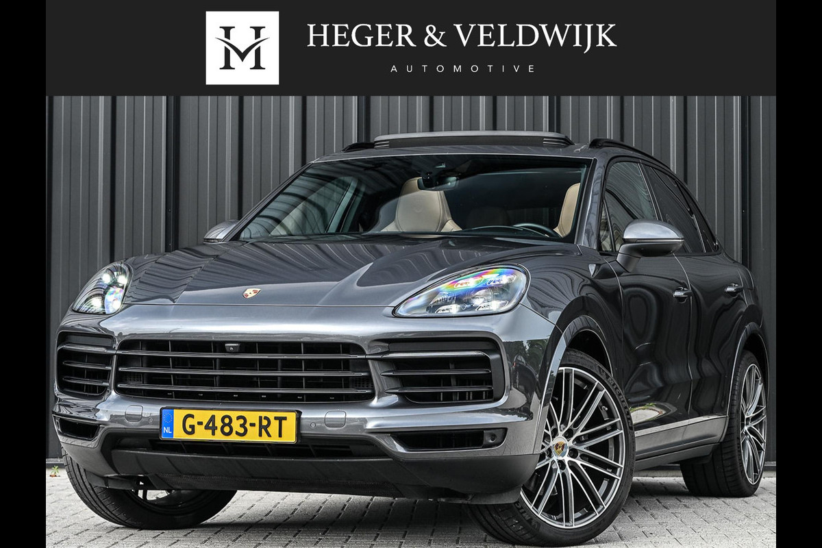 Porsche Cayenne 3.0 E-Hybrid NL-Auto | Dealeronderhouden | Panoramadak | 18 Wegs Memory Seats | Bose | 360 Camera | HUD | Achterasbesturing | Sport Chrono | Luchtvering | Soft Close | Ambiance Interieur |