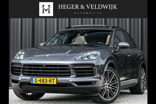 Porsche Cayenne 3.0 E-Hybrid NL-Auto | Dealeronderhouden | Panoramadak | 18 Wegs Memory Seats | Bose | 360 Camera | HUD | Achterasbesturing | Sport Chrono | Luchtvering | Soft Close | Ambiance Interieur |